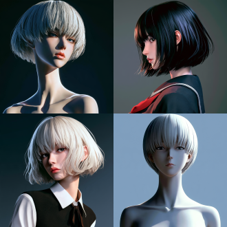 image task: convert uploaded character reference into single flat base-color reference image. critical preservation override the uploaded image is the only character source. preserve exactly facial structure, eye shape, nose shape, mouth shape, hairline, hairstyle, head shape, neck length, shoulder width, body proportion, original pose, composition, camera angle. no redesign, no beautification, no face modification. output: single bust image, keep original framing. mandatory: remove all sculpted lighting, shadows, ambient occlusion(ao), surface shading, tone gradient, highlights, crease shadows, neck shadows, collarbone shadows, hair shading. uniform flat gray-white tone, no visible light source direction, no volume rendering. quality: clinical production character reference plate, ultra-flat, low contrast, only keep silhouette and character form.