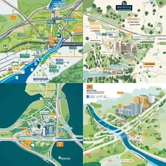 第一部分：视觉与排版建议（参考原图） 主色调：以清新的绿色（代表公园）、浅蓝色（代表河流/道路）为主，辅以暖黄色（代表商圈）和淡橙色（代表美食）。 中心点：在地图正中央偏上的位置，画一个醒目的“汉庭成都西站青羊万达酒店”建筑插画，并加上汉庭标志性的蓝色logo。 连线与距离：从酒店出发，用虚线或彩色曲线连接周边地点，并标注“x.x km”或“地铁x站”。 底部的图例（非常重要，方便阅读）： 🚝 交通枢纽 🏞️ 景区/公园 🛍️ 购物街/商圈 🍽️ 美食 🧸 亲子互动 ⚽ 体育运动 🗺️ 第二部分：汉庭成都西站青羊万达酒店“宝藏图”内容框架 你可以根据以下分类和大致距离，将文字替换到地图上的对应位置： 🏨 中心坐标：汉庭成都西站青羊万达酒店 (位于成都西站与青羊万达广场交界处，交通极其便利) 🚝 【交通枢纽】 成都西站：约 0.8 km（步行约10分钟，高铁/动车枢纽） 成都西站地铁站（4号线/9号线）：约 0.8 km 成都西站公交枢纽：约 0.9 km 成都南站：约 12 km（地铁直达） 双流国际机场：约 18 km（地铁/打车） 🛍️ 【购物街/商圈】 青羊万达广场：约 0.3 km（就在楼下，吃喝玩乐一站式） 鹏瑞利青羊广场：约 2.5 km（地铁1站） 西村大院：约 4.5 km（文艺与商业结合的特色街区） 优品道广场：约 5.5 km 宽窄巷子：约 8 km（成都地标，美食与购物） 🏞️ 【景区/公园】 国际非物质文化遗产博览园：约 3.5 km（地铁4号线直达，非常出片） 杜甫草堂：约 6 km 浣花溪公园：约 6 km 人民公园：约 8 km 天府广场：约 9 km 🧸 【亲子互动】 成都博物馆：约 8.5 km 四川科技馆：约 9 km 成都动物园：约 10 km 金沙遗址博物馆：约 5 km 🍽️ 【美食】 万达金街：约 0.3 km（烧烤、火锅、小吃聚集地） 一品天下美食街：约 6 km（成都老牌美食街） 宽窄巷子美食区：约 8 km 建设路小吃街：约 15 km（需地铁换乘，但值得一去） ⚽ 【体育运动】 青羊区体育中心：约 3 km 成都城北体育馆：约 10 km 猛追湾游泳场：约 11 km 🛠️ 第三部分：制作步骤建议 寻找底图：在网上下载一张成都青羊区（西站附近）的简笔地图，或者使用地图软件的截图（去掉原路线，只留底色）。 添加酒店：在最中心画出酒店图标。 放置图标：根据上述清单，在酒店周围的大致方位放置对应的卡通小图标（比如熊猫代表景区，购物车代表商场，高铁代表交通）。 添加距离标签：在每个小图标旁边加上名字和距离（例如：青羊万达广场···0.3km）。 加图例：在左下角或右下角画个方框，写出图例说明。 加标题：顶部加上醒目的大字：汉庭酒店生活圈 · “宝”藏图（成都西站青羊万达店）。