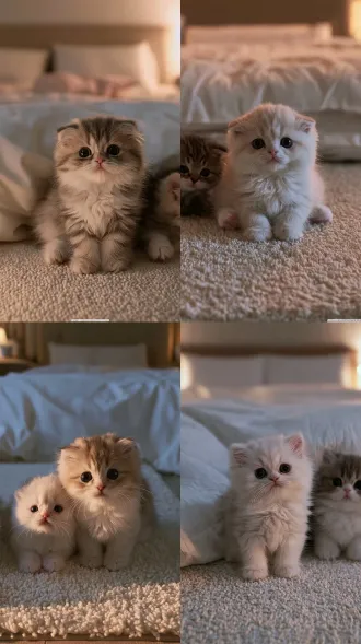imagine prompt tiny fluffy longhair kitten, single baby cat only, round face big eyes, soft fluffy fur, innocent cute expression, sitting on cream carpet inside cream style bedroom, soft diffused afternoon natural light, gentle soft shadow, realistic pet photography, fine fur texture, lifelike kitten detail, healing atmosphere, 35mm lens, shallow depth of field, 8k ultra-detailed, no text, no watermark