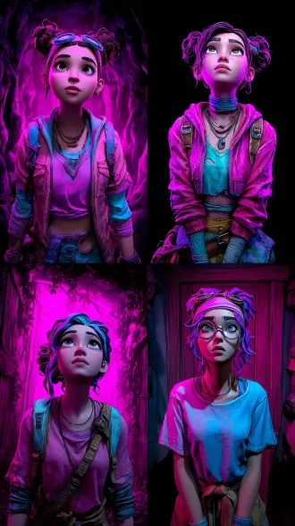 one girl