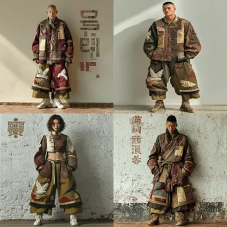 角色正面全身站立展示服装，对称构图，室内白墙背景，暖光，长焦镜头，清晰锐利，中性色，端庄姿态，自信神情。