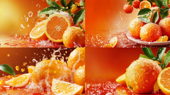 橘黄色的底背景图片