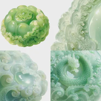 神器立绘，上古至宝和氏璧，蓝田美玉，温润流光，通体莹白泛霞光，刻上古云纹，威严尊贵，可镇国运，国风玄幻，器物特写，干净背景，高清8k