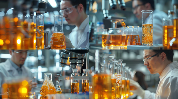 修复参考图，背景是科学实验室虚化，科技感十足，