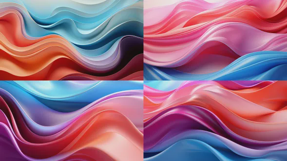 3d流体线条海报,柔和色调,流动曲线,渐变背景,高分辨率,高度细节,ar 3:4,环境6,液体效果,抽象,柔和,现代,流动感,视觉冲击,缤纷,平面设计.