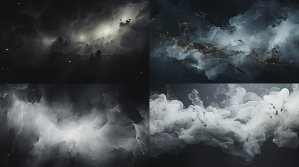 用极细梦幻粒子绘制，艺术粒子，审美粒子，魔幻粒子，逆光，天空和水面颠倒镜像，迷幻，梦核，奇异，意识流，超现实主义，情绪波动，朦胧美学，黑蓝色基调，模糊几何形，，专注于轮廓与形态的黑白极简，，，营造出一种空灵而神秘的氛围。光柱在黑暗的夜空中形成复杂的图案，呈现出超凡脱俗的外观。，意境构图，极简风格，梦境，梦幻，丁达尔光，中心发光，粒子特效，粒子飘逸，大面积留白，渲染出神话般的辛烷值，高清，32k，赛博粒子，魔法粒子，