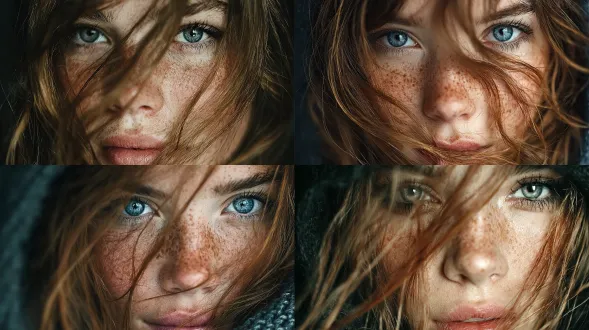 漂亮小姐姐，皮肤白暂光泽，风吹起长发飘逸，半遮朦胧不清的脸 眼睛灵动有光 特写，32k细腻真人皮肤文理超高细节精度 超现实 高级质感 杰作 前卫，潮酷，漠然，颓废，慵懒，时光恍惚，茫然没有着落，空气感，对焦模糊，胶片摄影，高曝，过曝，暗调，强对比，高反差，颓废，慵懒，梦核，肌理质感，情绪氛围感拉满，透视视角，胶片质感，慢快门，极简，朦胧美学，氛围光，轮廓光，发型光，发丝光，伦勃朗光，cg厚涂，层次感，高级感，冷白皮，热巴，长发大波浪，嘴巴张开，让人爱怜动容，美丽忧伤，蜷缩在昏暗的角落，眼神无力地到处张望，手指无意识的拨弄发梢，一高清渲染，脸部清晰，细腻画质，明暗对比，艳丽的油画质感，细腻肌理，超级精细cg，超高清，最高画质，写实逼真，微距镜头，面部阴影，面部聚焦，丰富细节，朦胧感，高级感，垂坠感，奢靡氛围，光影美学，发型光，发丝光，伦勃朗光，精美繁复华丽风格,cg厚涂