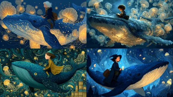 一个名叫露露的小女孩在梦中追逐一颗流星。她骑着梦中的鲸鱼，漂浮在云堡中，与发光的水母共舞，最终发现了这颗星星的真正目的：成为守护她甜蜜梦想的光