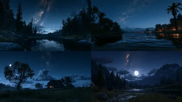 而當夜幕降臨，星空下的我們，或許會品味到一種深沉的寧靜，高細節，高品質，高解析度，大師級攝影