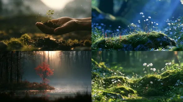 if you go with your heart, the secret will quietly sprout in your chest, growing into a small piece of quiet landscape; high detail, high quality, high resolution, photography