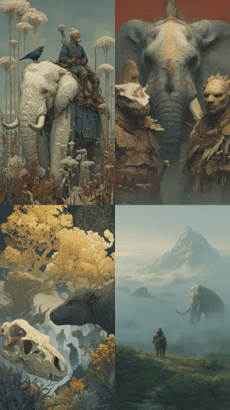 mv cover: ancient animals and humans in the east