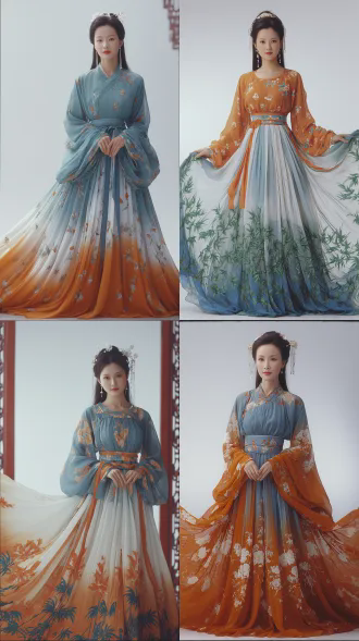 a elegant classical chinese beauty from 1980s costume drama, willow-leaf eyebrows and almond-shaped eyes, vermilion dot lips and pearl hair ornaments, porcelain-like delicate skin texture, wearing traditional hanfu with soft flowing sleeves, standing gracefully in traditional chinese garden architecture, red palace walls and emerald bamboo in background, lattice windows creating layered depth, studio high-key lighting with soft diffusion, agfa color film aesthetic, gentle and ethereal atmosphere, hazy dreamlike quality, retro tv drama visual style, 1980s chinese television cinematography, oriental classical composition with chinese frame aesthetics, subjects separated from background with rich layers, soft focus and romantic mist, warm color temperature, dignified and jade-like elegant temperament, cinematic depth of field, storytelling atmosphere of classical film