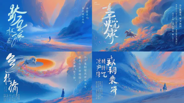 背景是暖色调的，主体占比稍微小一些，画面内容跟参考相似，整体风格保持跟参考图一致。