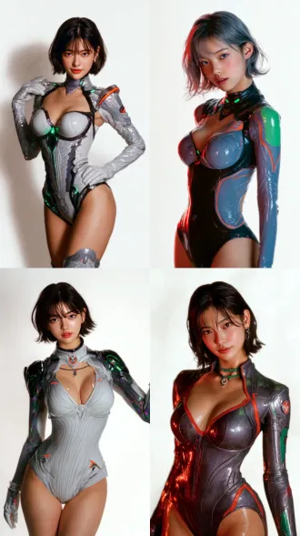 victoria’s secret angel on the show 2080，人物全景全身照，电影灯光，画质清晰，电影画质，干净的背景趋势，8k smooth。