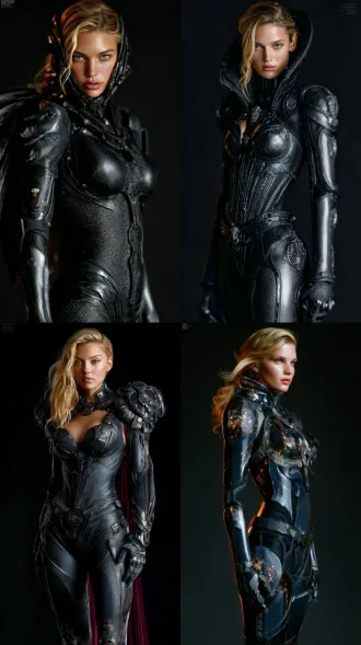 时尚摄影，真人写真，victoria’s secret angel on the show 2080，全景，全身，意大利籍模特面孔，电影级人物化妆，欧美妆，戏剧感，电影级灯光设计，伦勃朗光，干净的背景趋势，精致感 、胶片质感，锐利焦点，先锋艺术，超现实，8k smooth，杰作。