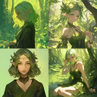 infp绿色森系精灵