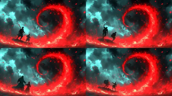 (masterpiece, best quality, 8k, ultra-detailed), cinematic, dark fantasy, a powerful male sorcerer in robes, screaming angrily, unleashing a massive wave of dark red and black chaotic energy from his palms, intricate energy design, crackling with red lightning, smoky aura, shockwave, destructive power, epic composition, dynamic angle, intense lighting, dramatic shadows, from a low angle, unreal engine render