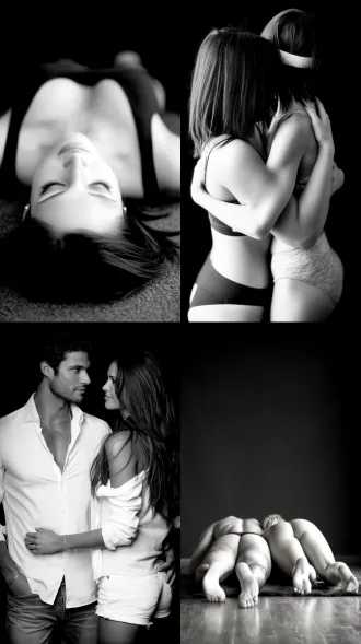 你躺在我的臂弯里，大师风格，黑白胶片，暗调背景，柔和侧光，高对比度，中性色调，经典构图，深沉氛围，自然光影，人物特写，微妙阴影，胶片噪点，情感传达，静谧场景，高光细节，深邃表情，艺术摄影，低饱和度，高锐度，柔焦效果，胶片颗粒，暗角效果，情绪张力。