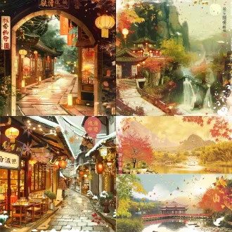 根据参考图，生成完全一样的画面