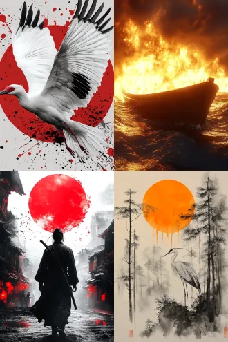 累世纷扰何时了？梦里朱雀玄武。 纵人间烟火，天灾地焚，焰山连座。 独钓千里峰，残阳斜，鱼沉雁落。 风急浊浪高，何处龙藏虎卧？ 奈何，路途遥遥，且丛容，云宽雨阔。 心海魔障重，苍茫水无边，轻舟已过。 不借闺中怨，掩落寞，谁人能说？ 夜漆黑，星河流瀑，十万金银错。