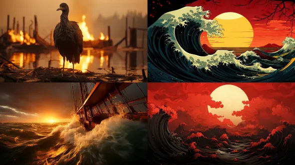 累世纷扰何时了？梦里朱雀玄武。 纵人间烟火，天灾地焚，焰山连座。 独钓千里峰，残阳斜，鱼沉雁落。 风急浊浪高，何处龙藏虎卧？ 奈何，路途遥遥，且丛容，云宽雨阔。 心海魔障重，苍茫水无边，轻舟已过。 不借闺中怨，掩落寞，谁人能说？ 夜漆黑，星河流瀑，十万金银错。