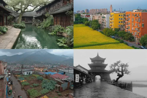 京城东市，南国无春秋，风和雨露。 稻田麦穗成都，云破峰出。 权衡利弊古今同，华容道，突围迷途。 几番转场，历史再演，重蹈前路。