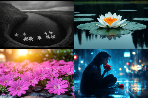 芳草连天，一阵间、花飞枝头新。 无是处，眼底江湖清浅，兴起教影舞。 石竹雨、池莲听，夜长无梦计时频。 酒醒，笔端文字淡化疏狂。