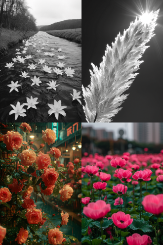 芳草连天，一阵间、花飞枝头新。 无是处，眼底江湖清浅，兴起教影舞。 石竹雨、池莲听，夜长无梦计时频。 酒醒，笔端文字淡化疏狂。