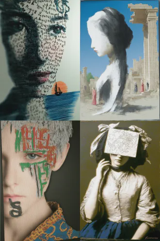 图片变成立体感的照片，背景自由想象，删除画上的黑色字体