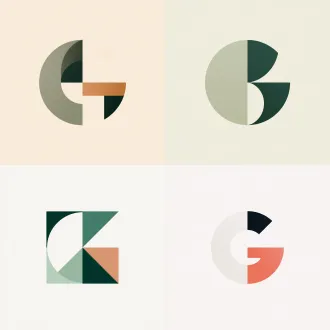 固厦新材料科技有限公司平面logo，极简几何正负形构图，大面积留白，低饱和莫兰迪色系，哑光质感，矢量图形，细腻流畅线条，视觉平衡，无渐变阴影繁杂装饰。