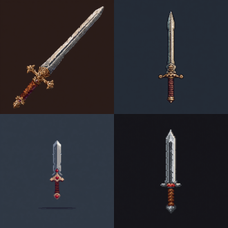 游戏像素风格，简单一点，武器匕首