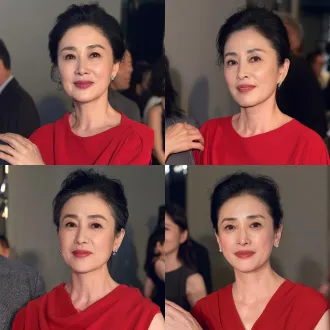 photorealistic front portrait of this elegant middle-aged chinese woman, exquisite facial features, superior bone structure, charming mature temperament, full of charm, graceful, plain solid background, soft studio portrait lighting, natural skin texture, fine wrinkles, sharp focus, 8k, high detail