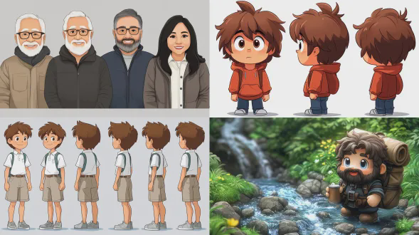 设计签到卡通形象