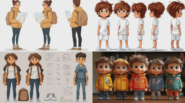 设计签到卡通形象