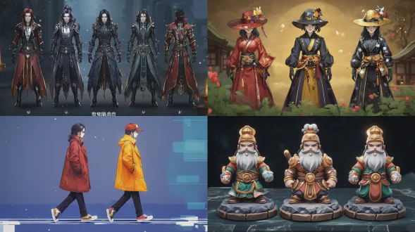 图一风格，图二样式