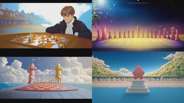 重新设计种风格，棋牌游戏风格，梦幻 q 版休闲风，游戏背景图