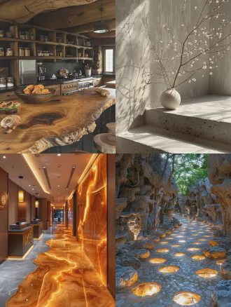 realistic scene, rocky countertop and wall::1.5, dreamy, japanese style, dappled projection, indoor light, creamy colors, clean blank background, minimal ins style, rich in details, shot with a canon camera, focus is on the center of the frame , 8k