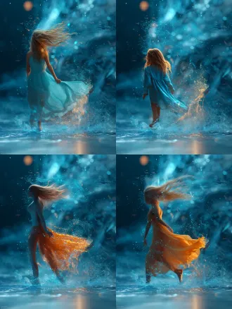 悬浮淡蓝色主体，失重环境，铁灰色字体，背景为无边星空，荧光数字“6”喷射而出，零重力状态，闪烁光痕与飘散火花，金属质感强烈，星辰粒子环绕，旋转视角，水雾与火焰碰撞，环保不锈钢材质，反射光点，皮影戏光影，昼夜交替效果，港式科技风格，偏光镜拍摄，手工打磨细节，极光散射色彩，环境融合构图，硬光特效，高分辨率，科幻未来感。