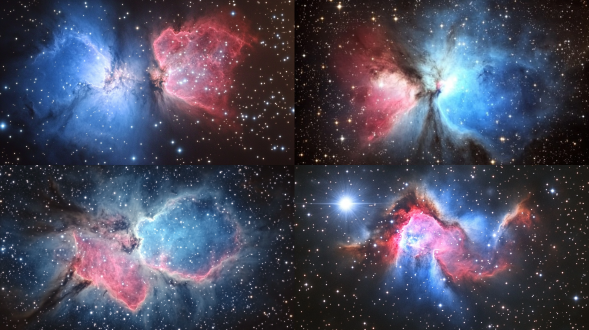 宇宙星辰碎屑漂浮汇聚成溪流状，半透明光带前端致密，尾端稀疏如星尘尾迹，背景淡星云轮廓，银白冷光与淡蓝荧光纹路，20:9宽屏，电影级质感，超高清，微距镜头，慢动作，神秘深邃，宏大视角，星空尘埃，科技感，冷色调，静谧，粒子特效，宇宙尘埃，细节丰富，动态模糊，极简构图，未来感，深邃空间