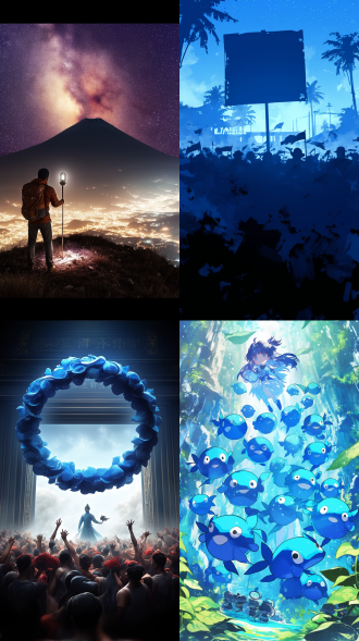 墨蓝色星空下的大草原，点缀着许多帐篷，远方汉代楼阁剪影，全景构图，电影级布光，8k高清，高饱和度，广角镜头，低角度拍摄，银河细节，冷色调与暖光对比，微光环境，长曝光，星轨效果，宁静而神秘