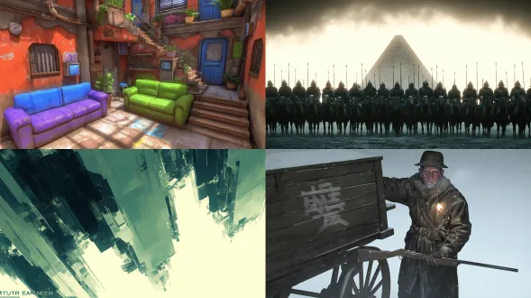 中国古代汉朝的京城内，亭台楼阁，优雅大气，繁华，春光明媚，全景，电影质感，电影级布光，真实，32k高清晰，