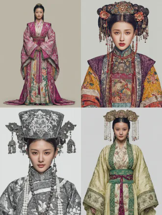 一个20 岁的中国古代女子，清秀灵动、耐看元气脸，眉眼带点狡黠，可盐可甜，穿中国古代宫女装，清纯，身高：162cm，身形匀称，不柔弱、不刻意娇柔。真人电影风格，纯白背景，正面中景肖像