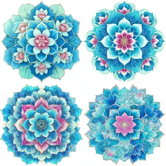 荷花花纹设计，透明背景，层次分明，对称布局，粉红与淡绿主色调，无蓝色，精细线条，柔和渐变，荷叶脉络清晰，花瓣优雅舒展，中国风，简约高雅，水彩质感，淡雅色彩，清新自然。