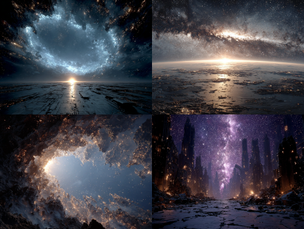 一片虚无的宇宙空间，宇宙各族之间在此开辟战场，死寂是这里的主旋律，残骸是这里唯一的结局，8k