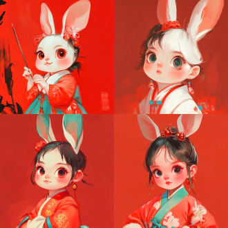 生成一直可爱的小兔