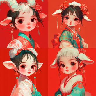 生成一直可爱的小羊