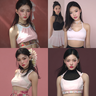 生成亚洲美女