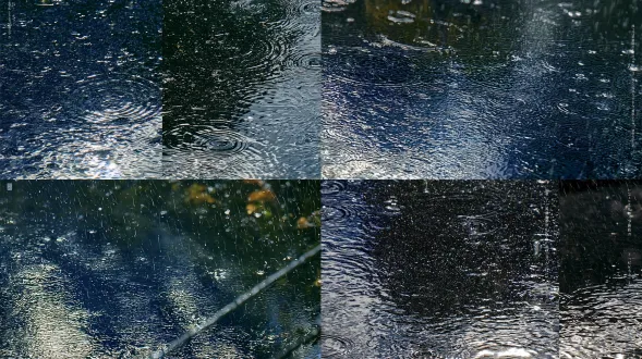 尽量相似的雨滴滴落效果