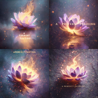 “一张完美的画”字样位于中央，极简主义，抽象艺术背景，柔和渐变色调，16:9画布，高分辨率，哑光质感，中性色搭配，柔和散射光，无衬线字体，留白平衡，现代感，视觉焦点突出，平滑过渡，低饱和度，几何元素点缀，宁静氛围。