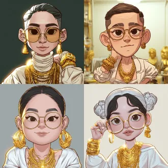 眼镜缩小点，鹅蛋脸，头皮没黄金